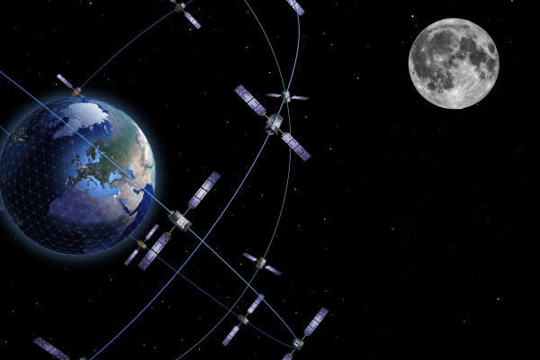 Tracking Galileo signals from the moon